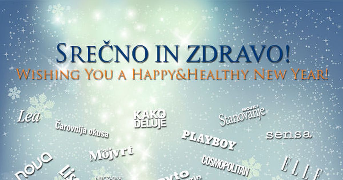 Srečno in zdravo! *** Wishing You A Happy And Healthy New Year! (foto: Adriamedia)